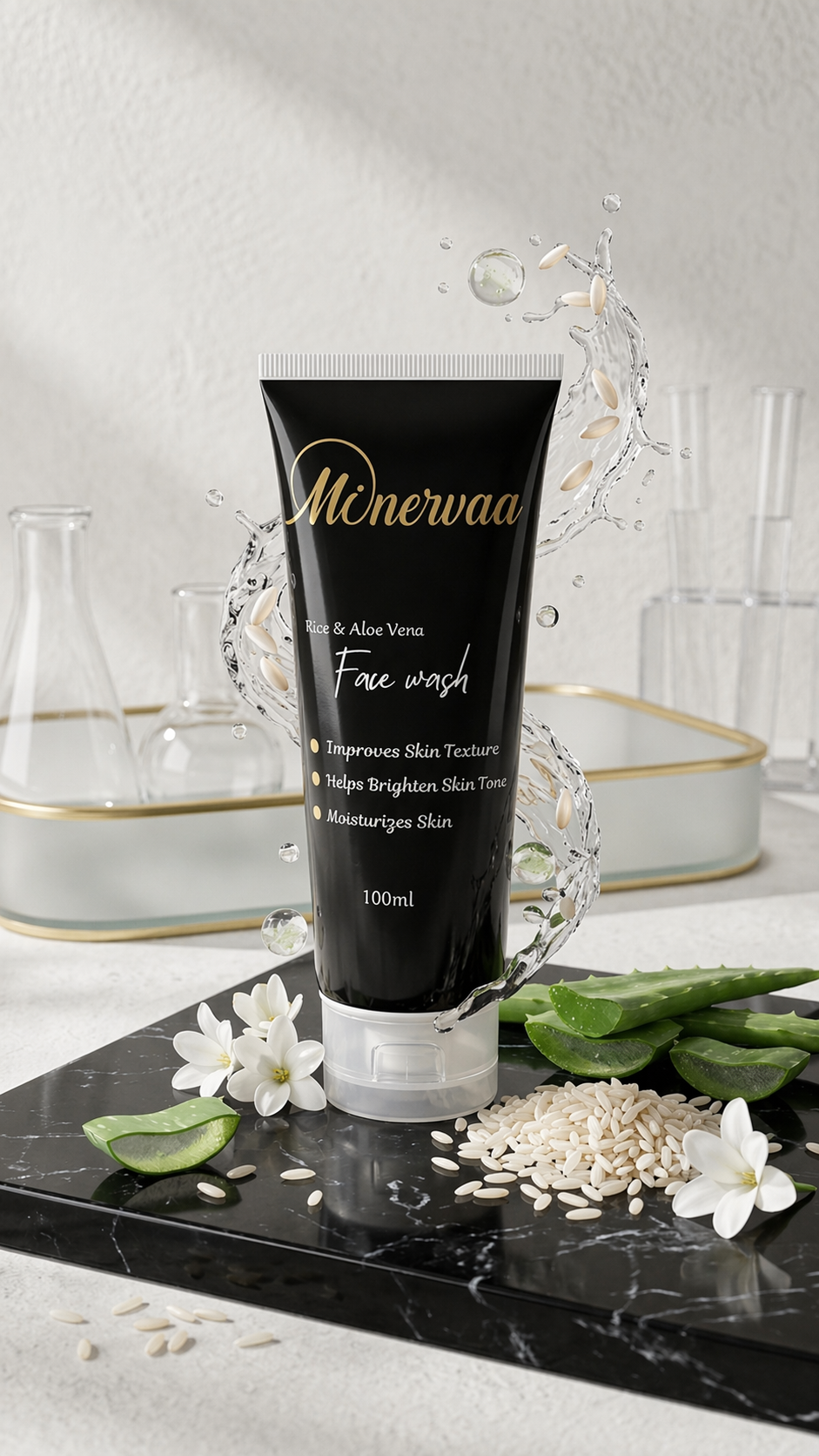 Minervaa Herbal Face Wash — best natural face wash for acne prone skin Pakistan