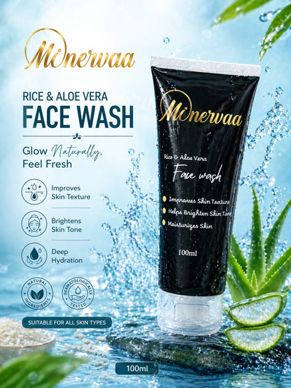 Minervaa Herbal Face Wash — plant based cleanser for healthy glowing skin
