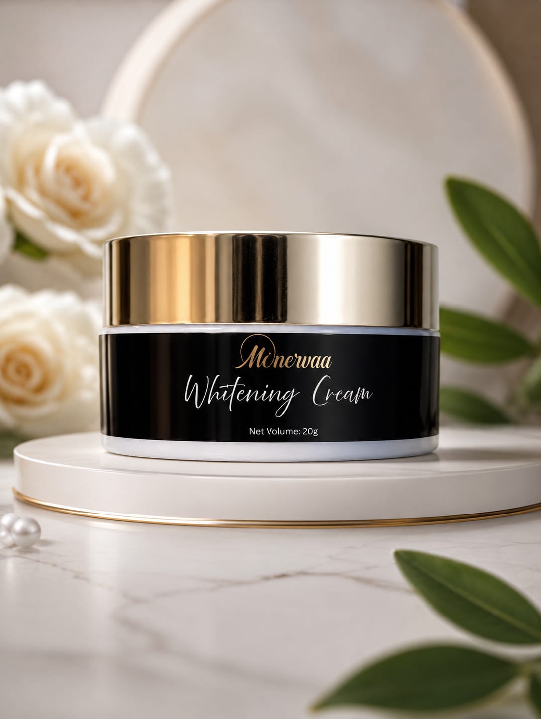 Minervaa Whitening Cream — Brightening & Even Skin Tone | Luxury Skin Lightening Formula | 20g